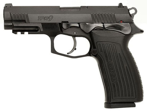 bersa tpr9 compact 9mm, 4.25" barrel, fixed sights, black, 17rd