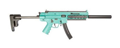 gsg-16 carbine .22 lr, 16" barrel, m-lok, collapsible stock, mint green, 22rd