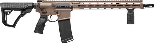 daniel defense ddm4v7 223 remington/5.56mm, 16" cold hammer forged barrel, 1:7 twist, flash suppressor, mid-length gas system, flat dark earth, dd...
