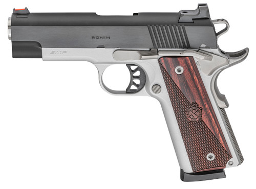 springfield 1911 ronin emp 9mm, 4" barrel, two-tone, wood grip, 10rd