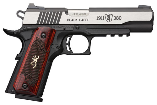 browning 1911-380 black label medallion pro compact .380 acp, black, 8rd