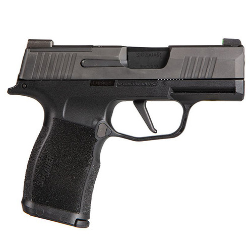 sig p365x sub-compact 9mm, 3.1" barrel, black, x-ray 3 night sights, optic ready, manaual safety, 2x10rd