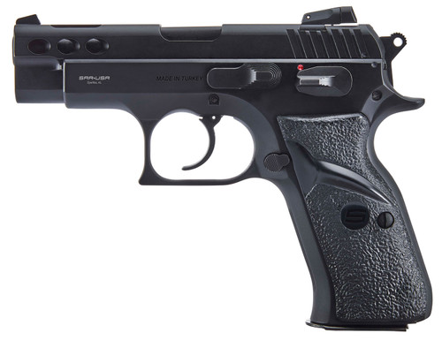 sar p8s compact 9mm, 3.8" barrel, low profile combat sights, black, 17rd