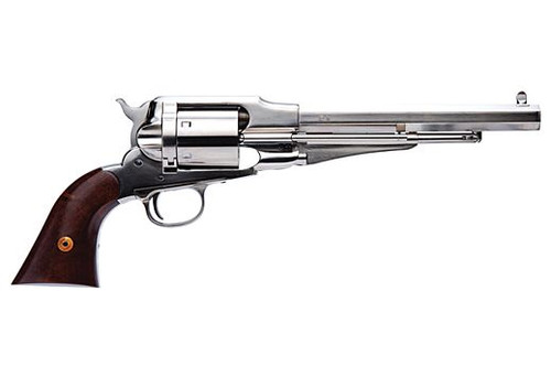 cimarron 1858 new model army .45 lc, 8" barrel, nickel plated, walnut, 6rd