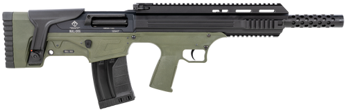 american tactical bulldog 12 ga, 18.5" barrel, 3", bullpup, black/green, 5rd
