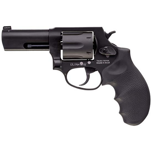taurus model 856 metal frame medium 38 special, 3" barrel, alloy, anodized finish, black, hogue grip, 6rd