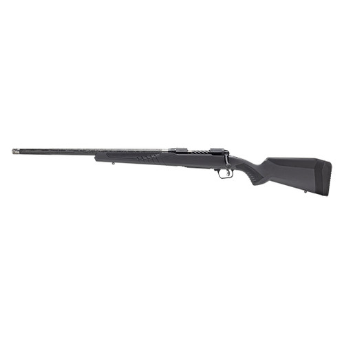 savage 110 ultralite 308 win, 22" carbon fiber wrapped barrel, black melonite metal finish & matte gray fixed accufit stock, left hand, 4rd