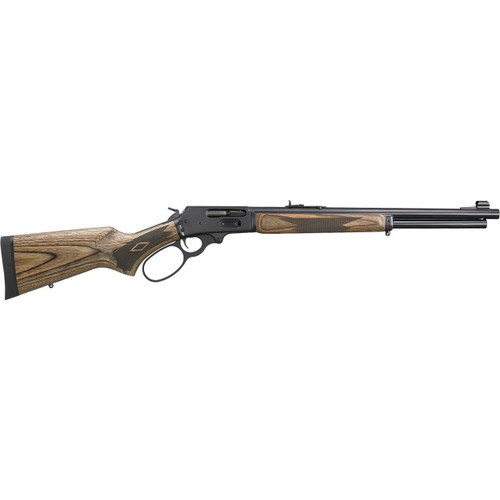 marlin 1895 gun guide 45-70 government, 19" threaded barrel, brown laminate stock, blued rec, 6rd
