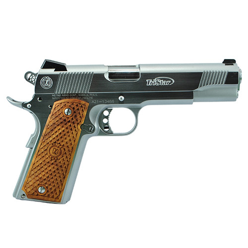 American Classic Ii 1911 9Mm 5" Barrel Chrome Finish Silver Novak-Style Sights Manual Thumb Safety 9Rd