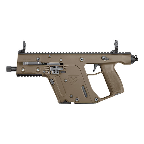 kriss vector sdp g2 10mm, 5.5" threaded barrel, flip-up sights, fde, 15rd