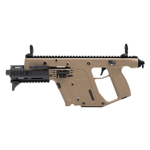 kriss vector g2 sdp-e .45 acp, 6.5" threaded barrel, flat dark earth, folding sights, kriss recoil mitigation system, mini handguard, 13rd