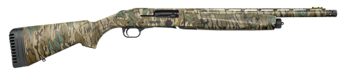 mossberg 940 pro series turkey 12 ga, 18.5" barrel, 3", mossy oak greenleaf, hiviz comp, fiber optic front sight, x-factor xx full choke tube, 4rd