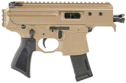 sig sauer mpx copperhead 9mm, 3.5" barrel, monolithic, handstop, no brace, coyote finish, 20rd