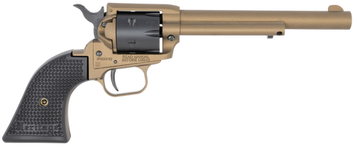 heritage rough rider 22 lr, 6.50" barrel, burnt bronze cerakote, black polymer grips, 6rd