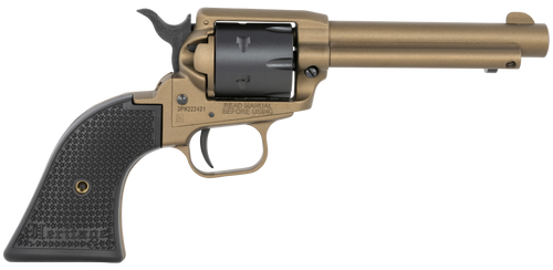 heritage rough rider, 22 lr, 4.75" barrel, burnt bronze, polymer grips, fixed sights, 6rd