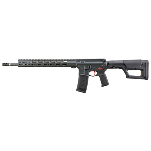 ruger ar556 mpr 223 wylde, 18" carbon fiber barrel, magpul prs, gray, elite 452 trigger, 30rd