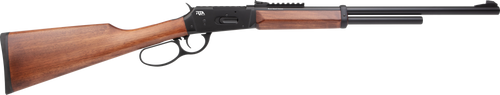 rock island lever action shotgun, .410 ga, 2.5" chmbr, 20" barrel, walnut stock, rifle sights, 5rd