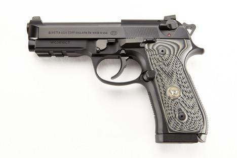 wilson /beretta 92g centurion tactical 9mm, 4.3" barrel, g10 grip wc logo, 17rd