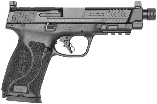 smith & wesson m&p45 m2.0 .45 acp, 5.12" tb, black, optics ready, flat face trigger, 10rd