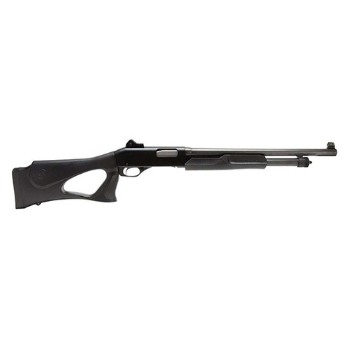 stevens 320 security 12 ga, 3" chamber 18.5" barrel, black, thumbhole stock, ghost ring sight, 5rd