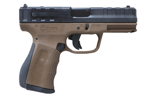 citadel centurion cp9 9mm, 4" barrel, optic ready, bronze cerakote , 14rd