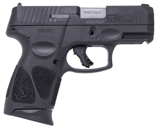 taurus g3c 40 s&w, 3.26" matte stainless barrel, black finish, 10rd