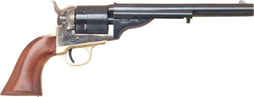 cimarron 1872 open top navy 44 special, 7" barrel, walnut grips, blued, 6rd