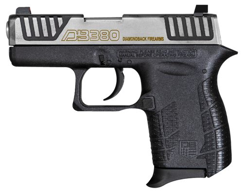 diamondback g4 380 acp, 2" barrel, stainless steel slide, 6rd