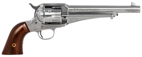 taylors & company 1875 army outlaw 45 colt, 7.50" barrel, engraved, walnut grip, 6rd