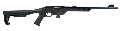 citadel trakr 22 lr,18" threaded barrel black, lightweight synthetic stock, 10rd