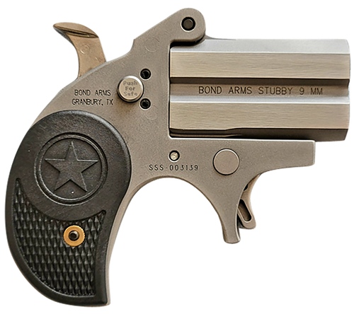 bond arms stubby 22 lr, 2.20" barrel, matte stainless, polymer grips, 2rd