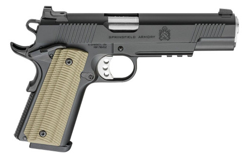 springfield 1911 operator 9mm, 5" match bull barrel, black, vz g10 grips,  9rd