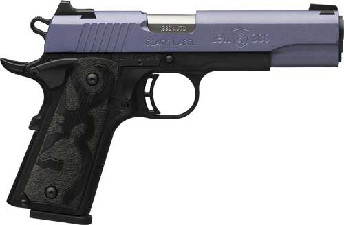 browning 1911 black label 380 acp, 4.25" barrel, crushed orchid cerakote, 8rd