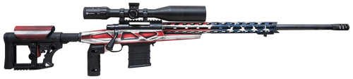 howa m1500 6.5 crdmr, 24" barrel, american flag, apc chassis, 10rd