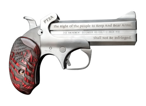 bond arms pt2a derringer 38 spl/357 mag, 4.25" barrel, rosewood grips, 2rd