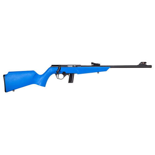 rossi rb22 22 lr, 16" barrel, blue synthetic, adjustable fiber optic sights, 10rd, 1 magazine