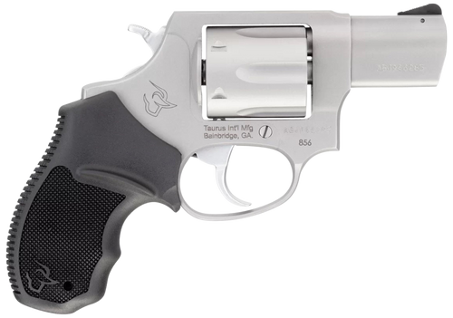taurus model 856 38 special +p, 2" barrel, silver, rubber grips, 6rd