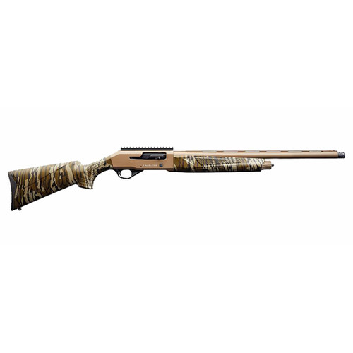 charles daly 601 turkey 12 ga, 3", 24" vent rib barrel, steel, flat dark earth cerakote, sythetic mossy oak bottomland camo stock, fiber optic front...