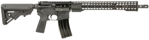 radical shr ar-15 5.56 nato 16" barrel (1-7 twist), m-lok 15" handguard, 6 position b5 bravo black synthetic stock, black b5 type 23 grip, 30 rd