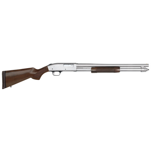 Mossberg 590 Security 12 Ga 3" Chamber 20" Barrel Chrome Barrelrec Walnut Furniture 8Rd