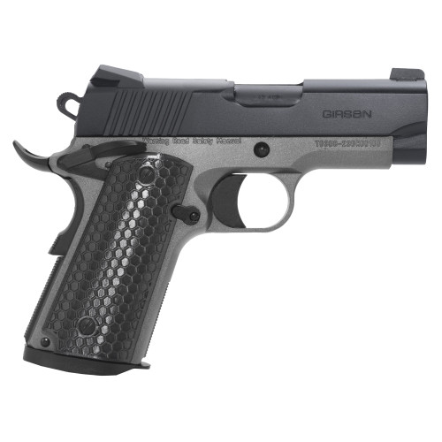 girsan mc1911sc untouchable 45mm, 3.4" barrel, black/silver, g10 grips, 6rd