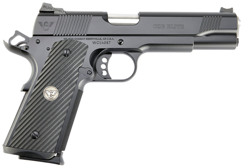 wilson combat cqb elite 1911 45 acp, 5" barrel, black, g10 grip, 8rd