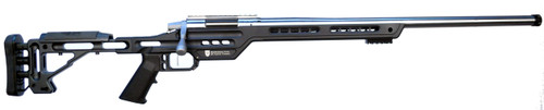 masterpiece arms pmr 6 gt, 24" threaded barrel, black hybrid chassis stock, stainless steel barrel, 10rd