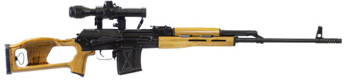 century psl 7.62x54, 24.5" barrel, laminated stock, muzzle break, optic, 10rd