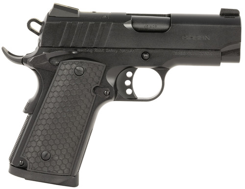 eaa mc1911 sc influencer 45 acp, 3.4" barrel, black cerakote, optic ready, 6rd