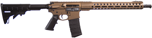 live free battle rifle lite 5.56x45mm, 16" threaded barrel, burnt bronze cerakote, 30rd