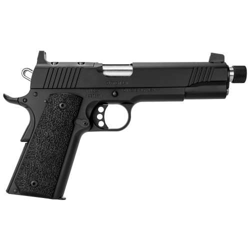 kimber custom tle ii 1911 9mm, 5.5" threaded barrel, black, optic ready, 9rd