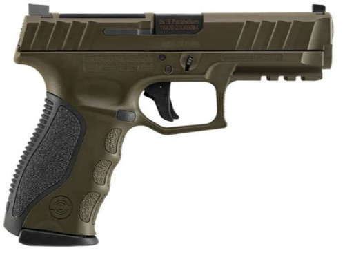 stoeger str-9 9mm, 4" barrel, optics ready, od green, 15rd